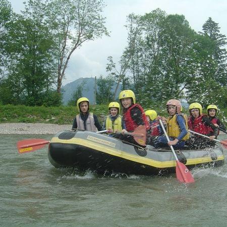 Family rafting in Hirschegg